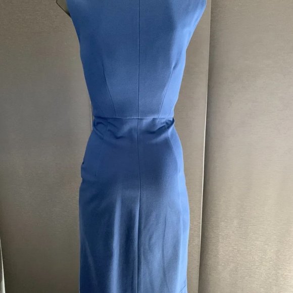 DVF Blue Work Dress | 8 - Picture 4 of 5